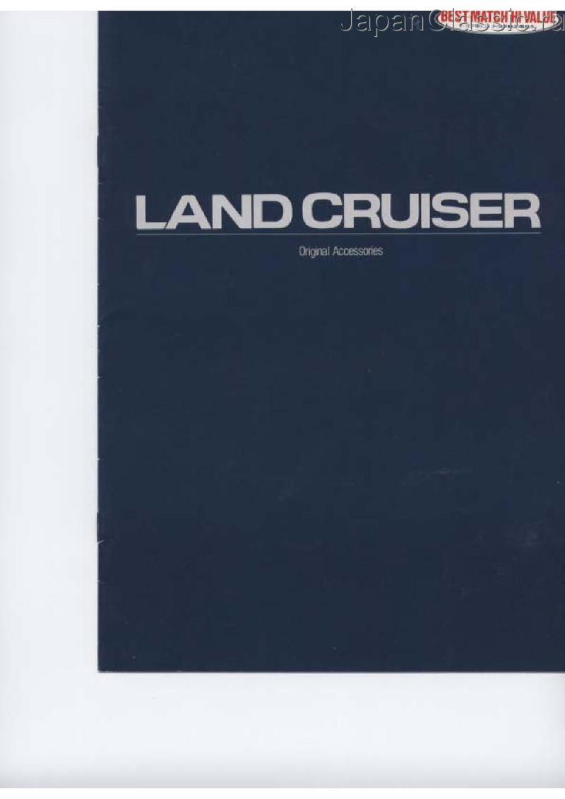 Toyota Land cruizer 1993 ACCESSORIES J80