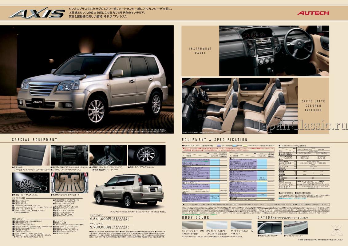 Nissan X-trail 2006 AUTECH AXIS T30